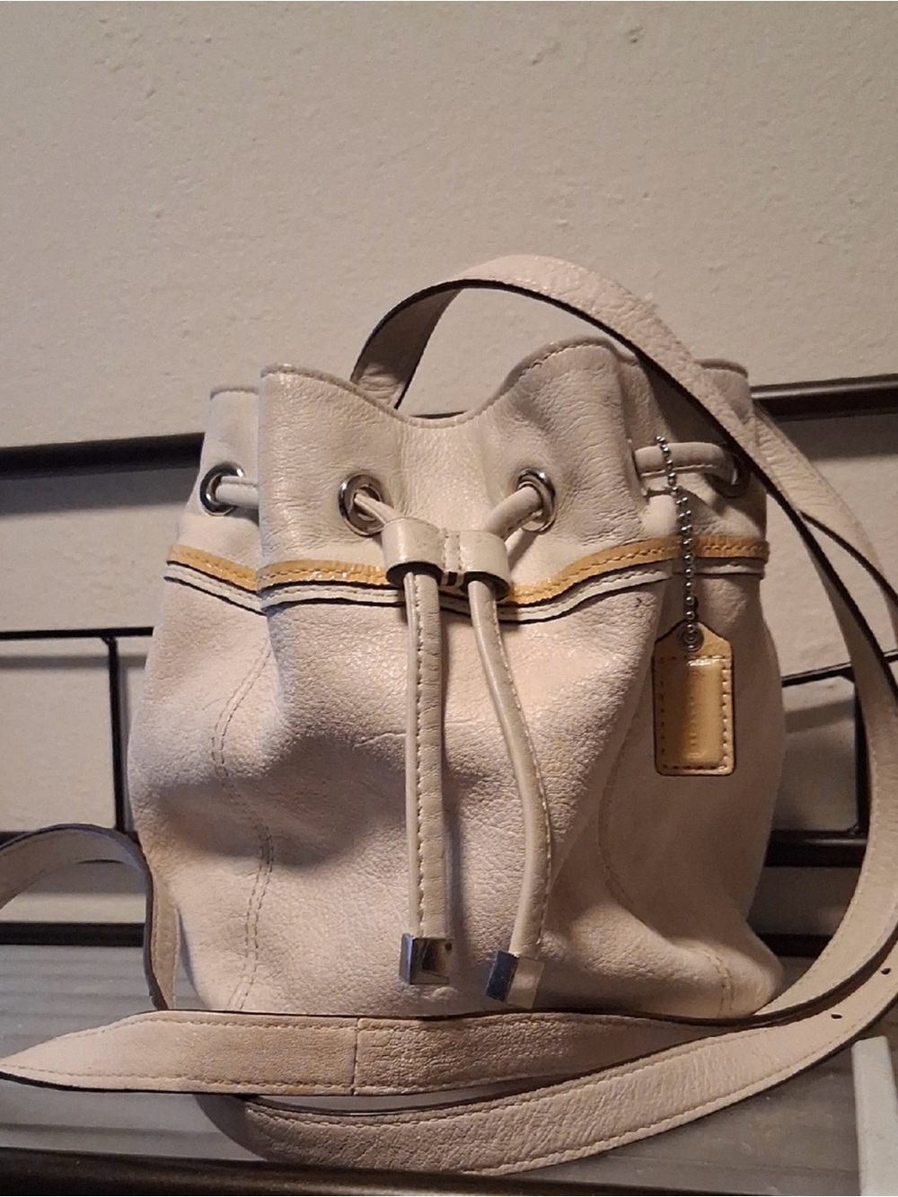 COACH AUDREY LEATHER DRAWSTRING CROSSBODY #45394